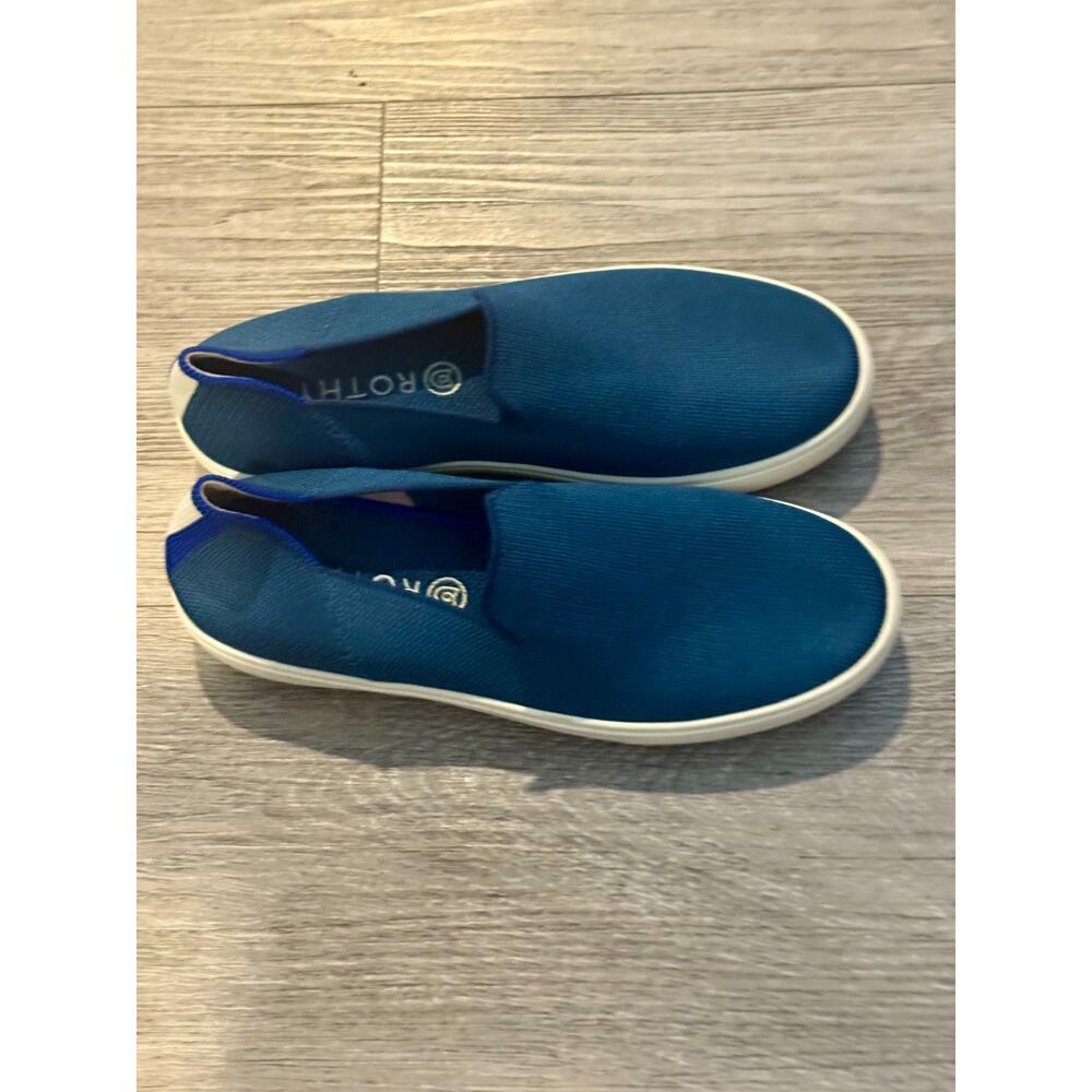 Rothys Womens Blue The City Slip On Sneaker Comfort Sustainable Loafer Sz 9 - Picture 4 of 6